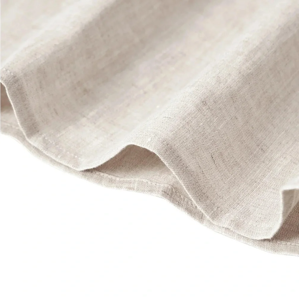 Dapu French linen Minimalist natural Duvet Cover Set with 2 shams